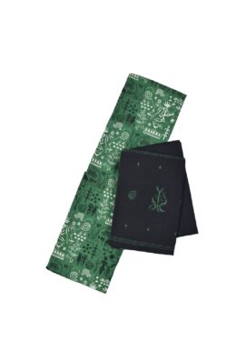 Green Colour Tribal Design Sambalpuri Handloom Bomkai Dress Material