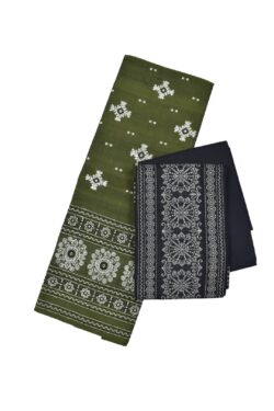 Mahendi Colour Sambalpuri Handloom Cotton Dress Material