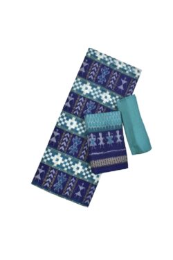 Rama Green-Blue Combination Pasapali Design Sambalpuri Handloom Cotton Dress Material