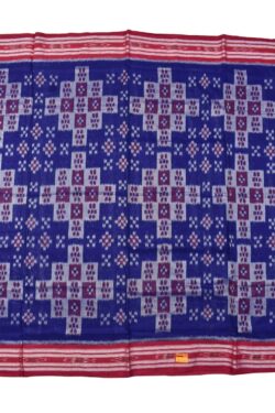 Blue Colour Sambalpuri Handloom Mania Bandha Cotton Saree