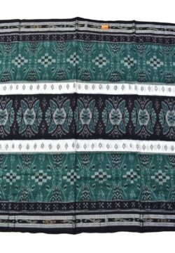 Green-Black Sambalpuri Handloom Mania Bandha Cotton Saree