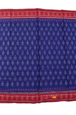 Blue Colour Sambalpuri Handloom Mania Bandha Cotton Saree