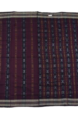 Coffe Colour Sambalpuri Handloom Cotton Saree