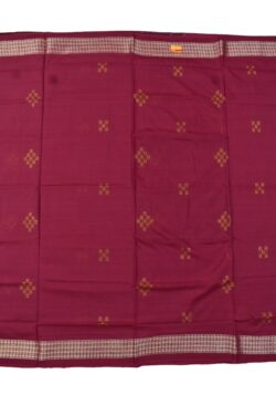 Red Colour Sambalpuri Handloom Cotton Saree