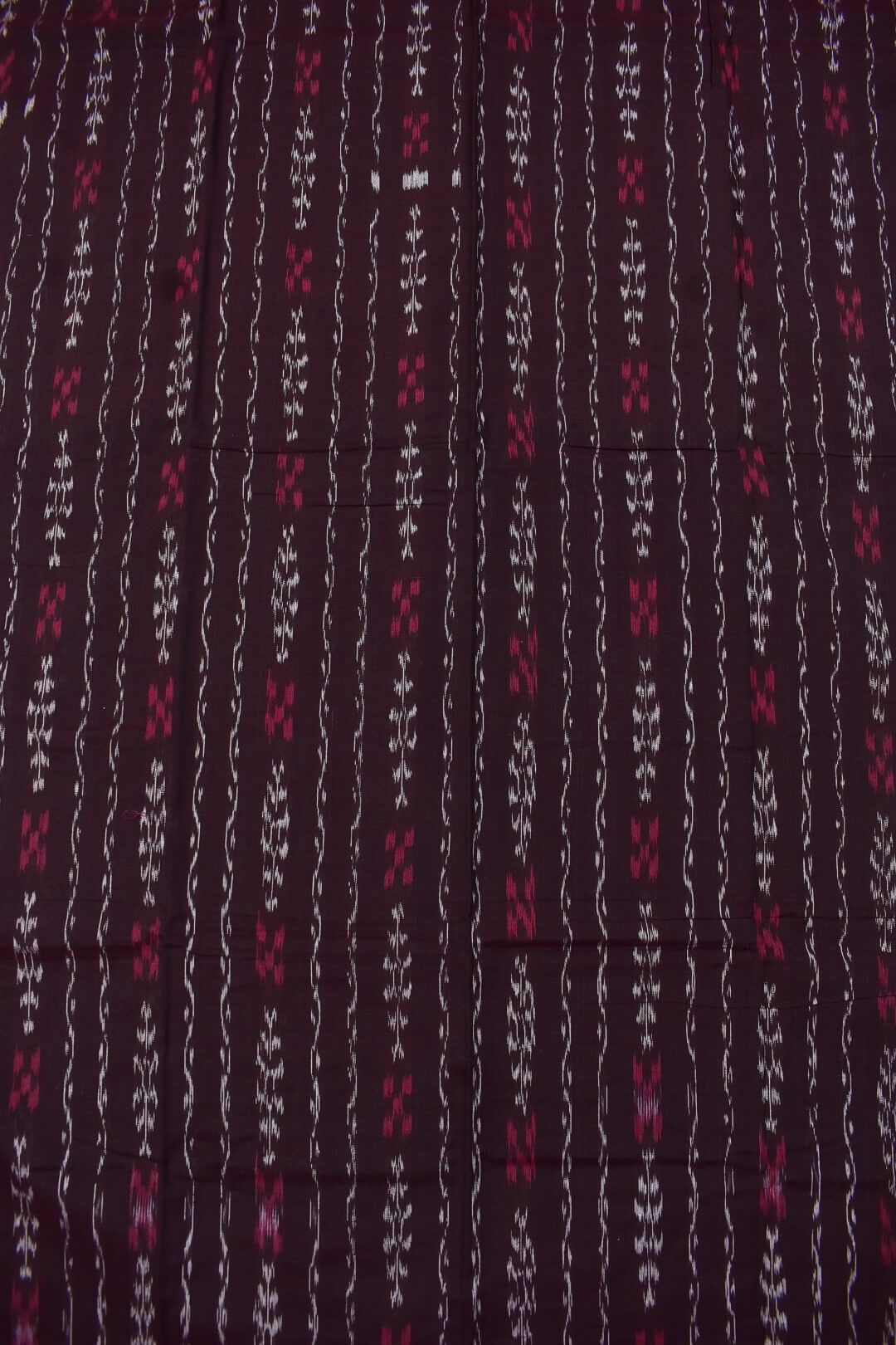 Coffe Colour Sambalpuri Handloom Cotton Dress Material - Image 5