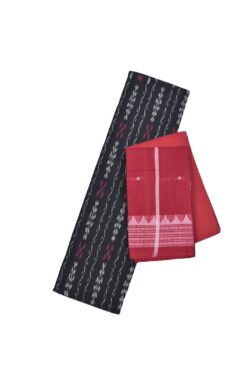 Black Colour Sambalpuri Handloom Cotton Dress Material
