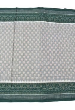 Lite Colour Plane Border Sambalpuri Handloom Cotton Saree