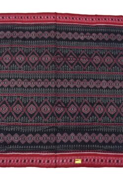 Black Colour Plane Border Sambalpuri Handloom Cotton Saree