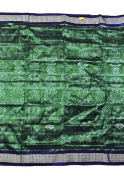Green Colour Nabakothi Design Sambalpuri Handloom Bandha Silk Saree