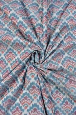 Rama Green Colour Sambalpuri Handloom Cotton/Pata Bapta fabric