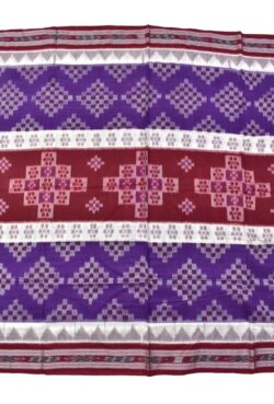 Violet-Maroon Combination Sambalpuri Handloom Mania Bandha Cotton Saree
