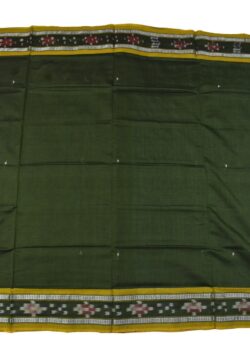 Mahendi Colour Sambalpuri Handloom Cotton Saree