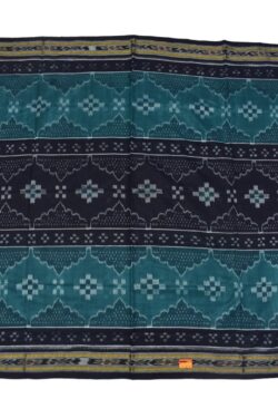 Green-Black Sambalpuri Handloom Mania Bandha Cotton Saree