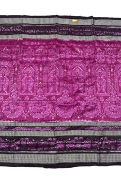 Rani Combination Sambalpuri Handloom Bandha Silk Saree