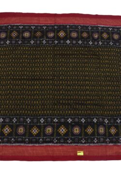 Black Colour Plane Boder Sambalpuri Handloom Cotton Saree