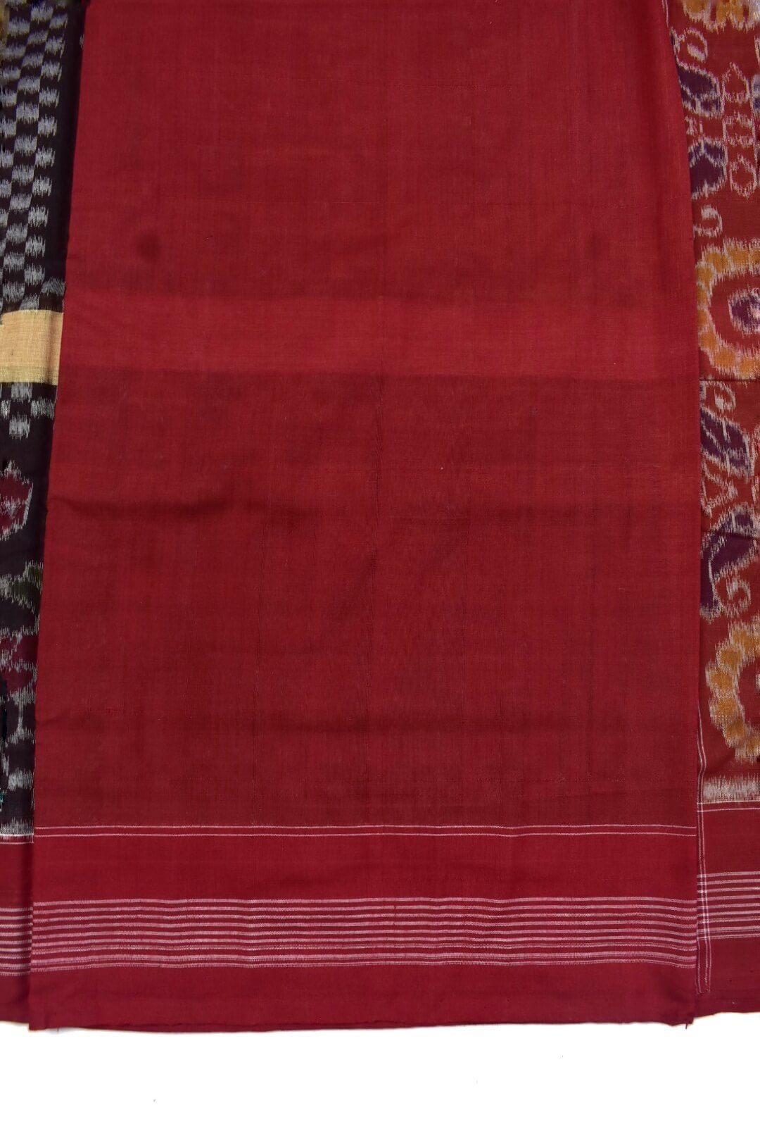 Coffe Colour Sambalpuri Handloom Cotton Saree - Image 5