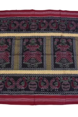 Coffe Colour Sambalpuri Handloom Cotton Saree