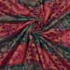 Green-Red Chakra Design Saambalpuri Handloom Cotton Fabrics