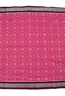 Lite Pink Colour Sambalpuri Handloom Bandha Silk Saree