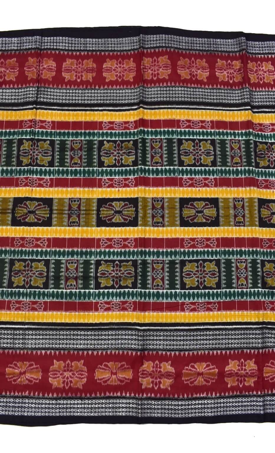 Multi Colour Sambalpuri Handloom Utkal Laxmi Cotton Saree