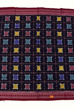 Black Colour Aswini Design Sambalpuri Handloom Cotton Saree