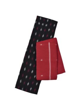 Black Colour Sambalpuri Handloom Cotton Dress Material