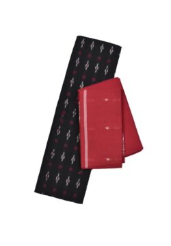 Black Colour Sambalpuri Handloom Cotton Dress Material