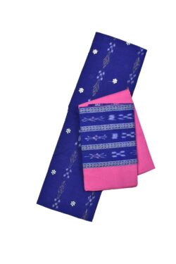 Sky Blue Colour Sambalpuri Handloom Cotton Dress Material