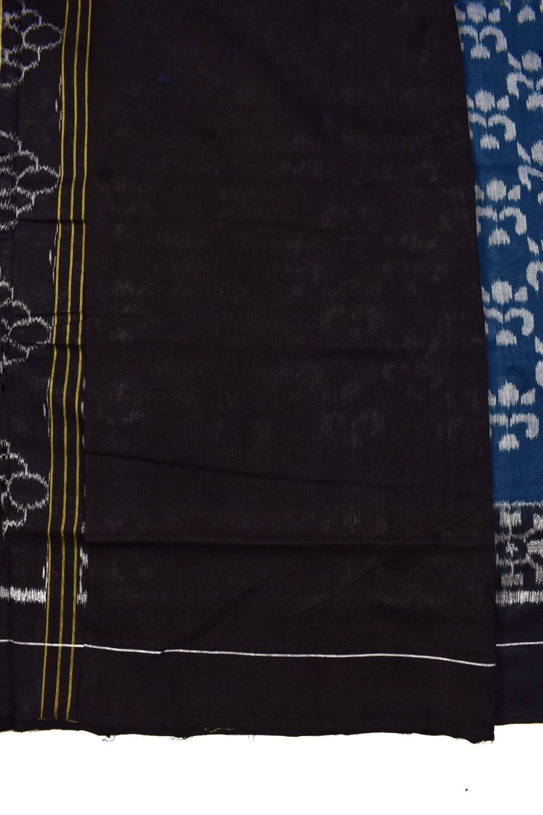 Sumati Colour Plane Border Sambalpuri Handloom Cotton Saree - Image 5