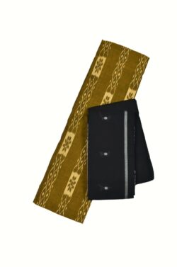 Golden Colour Sambalpuri Handloom Cotton Dress Material