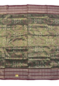 Lite Gray Colour Sambalpuri Handloom Cotton Tissue Sambalpuri Saree