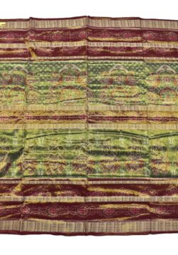 Golden Colour Sambalpuri Handloom Cotton Tissue Saree