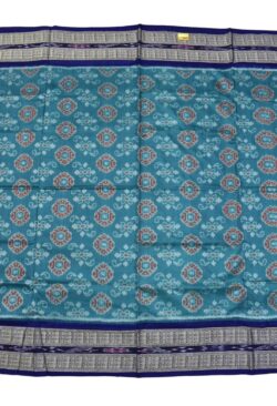 Rama Green Colour Sambalpuri Handloom Cotton Saree
