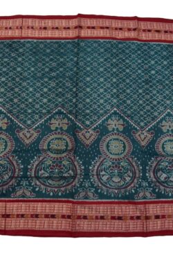 Green Colour Sambalpuri Handloom Cotton Bandha Saree