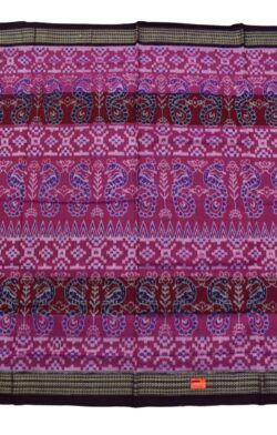 Purple Colour Sambalpuri Handloom Cotton Saree