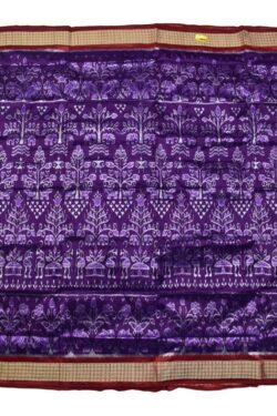 Jammu Colour Sambalpuri Handloom Bandha Silk Saree