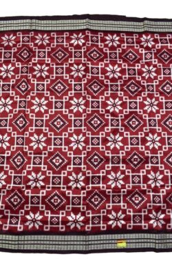 Maroon Colour Pasapali Design Sambalpuri Handloom Bandha Silk Saree