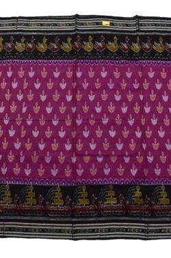 Pink Colour Sambalpuri Handloom Mania Bandha Cotton Saree