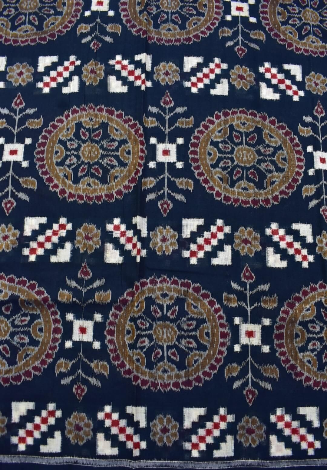 Sumati Colour Pasapali Design Sambalpuri Handloom Cotton Dress Materials - Image 5