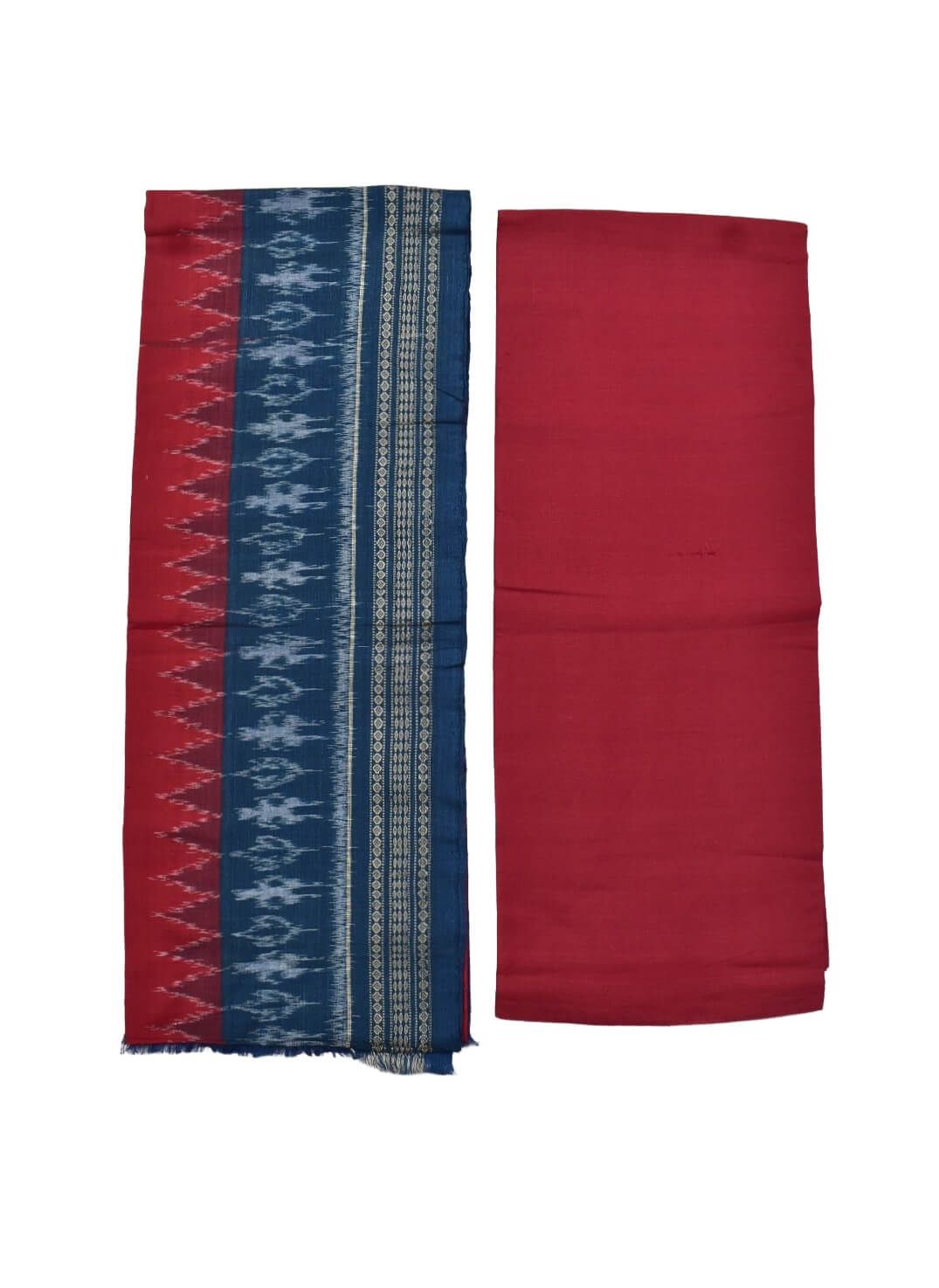 Sumati Colour Pasapali Design Sambalpuri Handloom Cotton Dress Materials - Image 2