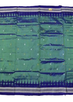 Green Colour Pasapali Design Sambalpuri Handloom Bandha Silk Saree