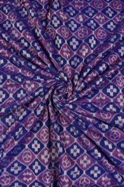 Blue Colour Sambalpuri Handloom Cotton Fabrics