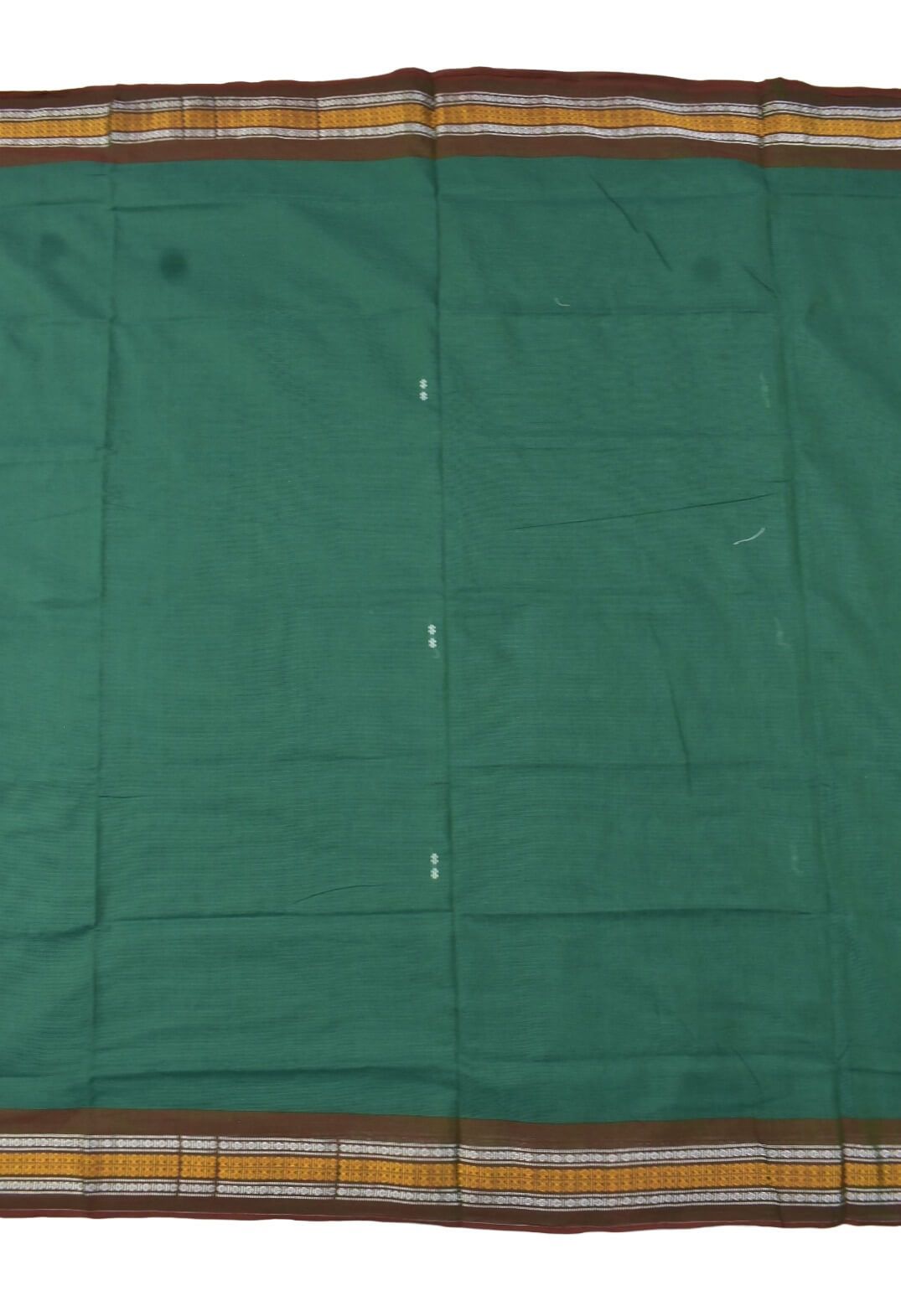 Green Colour Sambalpuri Handloom Cotton Saree