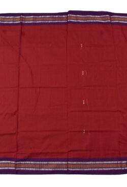 Red Colour Sambalpuri Handloom Cotton Saree