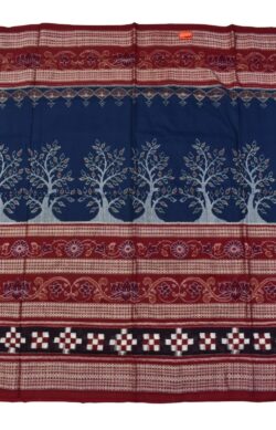 Sumati Colour Pasapali Border Sambalpuri Handloom  Cotton Saree