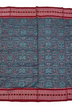 Green Colour Sambalpuri Handloom  Cotton Saree