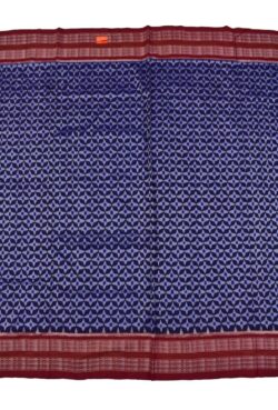 Blue Colour Sambalpuri Handloom  Cotton Saree