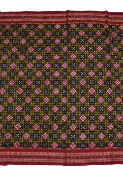 Mahendi Colour Pasapali Design Sambalpuri Handloom Cotton Saree