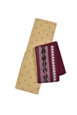 Matha Colour Sambalpuri Handloom Cotton Bomkai Dress Material