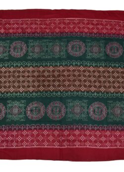 Green Plane Border Colour Sambalpuri Handloom Cotton Saree